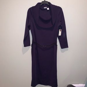 Kim Rogers Purple Sweater Dress